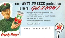 TEXACO OIL COMPANY ~ 7 PC's ADVERTISING VARIOUS PRODUCTS & SERVICES ~ 1940-50's