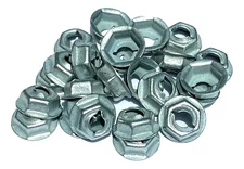 Emblem & Trim Thread Cutting PAL Nuts Fit 3/16" Studs 3/8" Hex (Qty-25) #1303BB