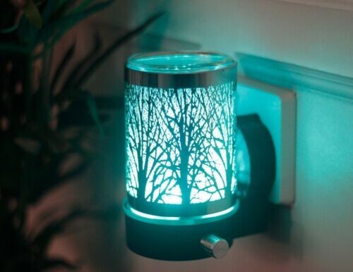 Plug In Warmer Woodland Aroma Wax Melt Burner Compact LED Lamp Multi Colour New - Picture 5 of 22