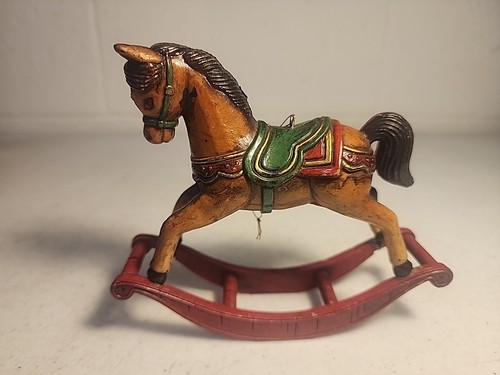 Plastic Rocking Horse Christmas Ornament - Picture 1 of 4