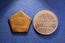 Pair of North Carolina Car Wash tokens - Asheboro & Winston-Salem, N.C.