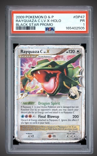 Rayquaza C LV.X Holo PSA 1 Diamond & Pearl Black Star Promo DP47 2009 Pokemon