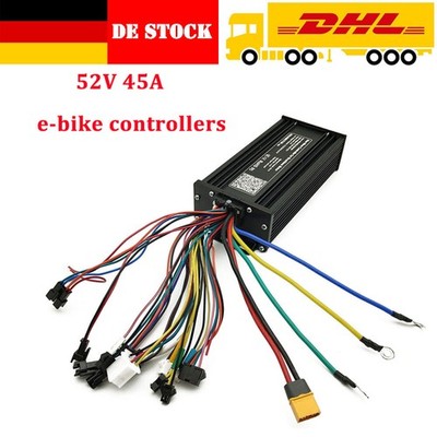 E-Bike Sine Wave 3-Mode Controller 36V 48V 52V 45A for 1000W-1800W Motor AEU DE