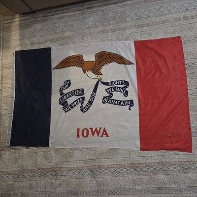 Anley Fly Breeze Iowa State 3x5' Flag Liberty Prize Rights Maintain Polyester