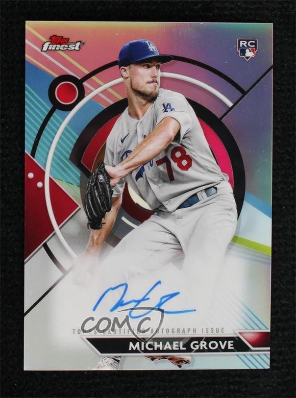 2023 Topps Finest Michael Grove #FA-MG Rookie Auto RC 0cv