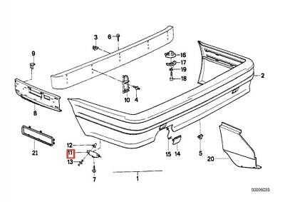 Original BMW Guide Left M Technic 3er 51122239847 OEM