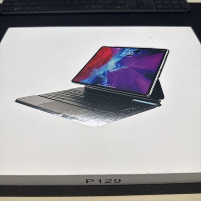 SENGBIRCH Magic Magnetic Keyboard für iPad Pro 12.9 (3.,4.,5.,6. Gen) grau