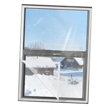 Ready-to-Install Plastic Window Insulation Film 47″×63″ (Fits 47" × 63" Clear