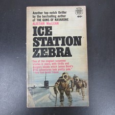 Ice Station Zebra Alistair MacLean 1964 First Crest Printing Thriller Fawcett PB