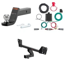 CURT Class 3 Towing Kit Trailer Hitch, Wiring, Ball Mount - 13584, 56488, 45154