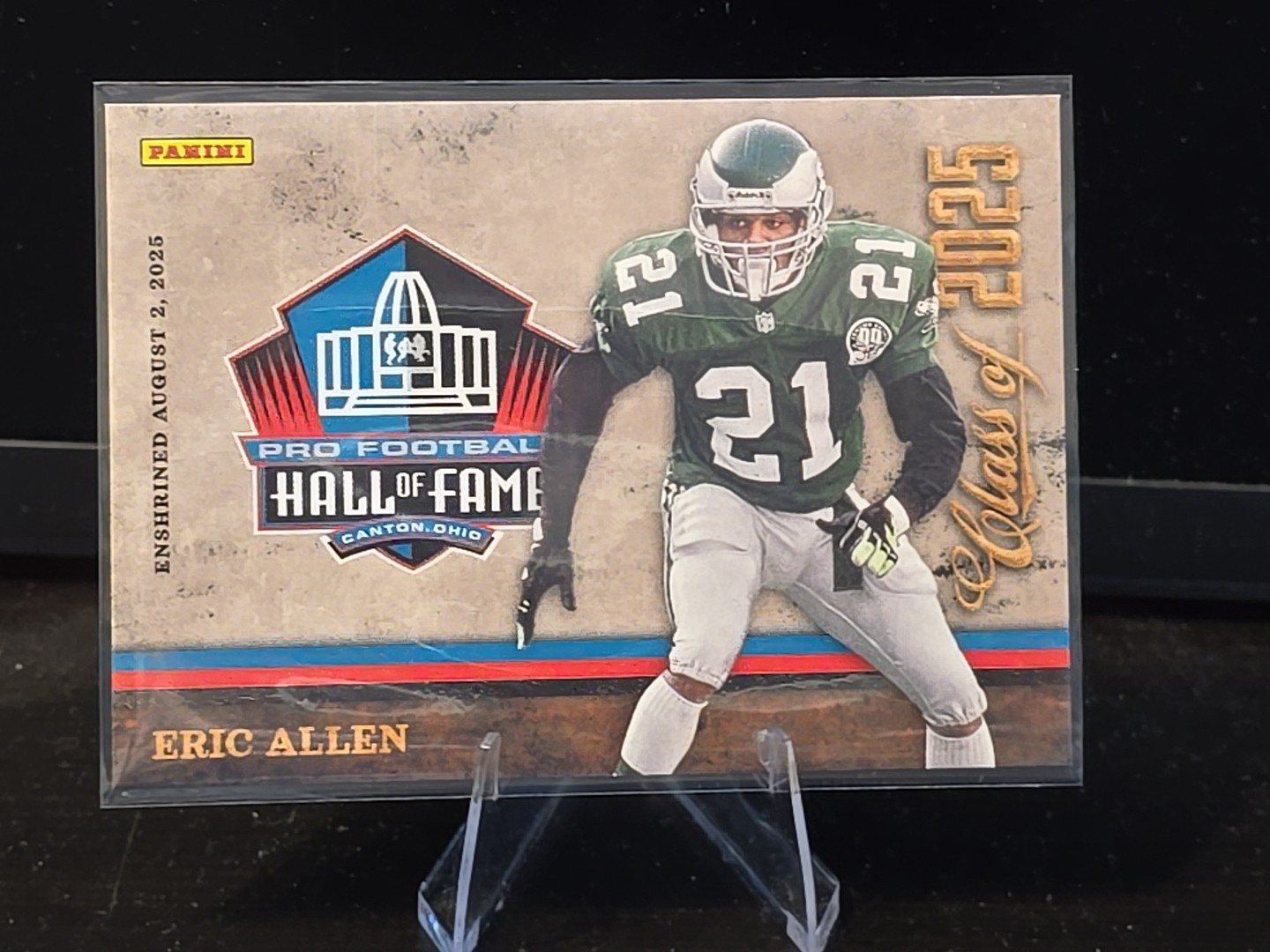 Panini Class of 2025 Eric Allen Hall of Fame #HOF1 Philadelphia Eagles Raiders