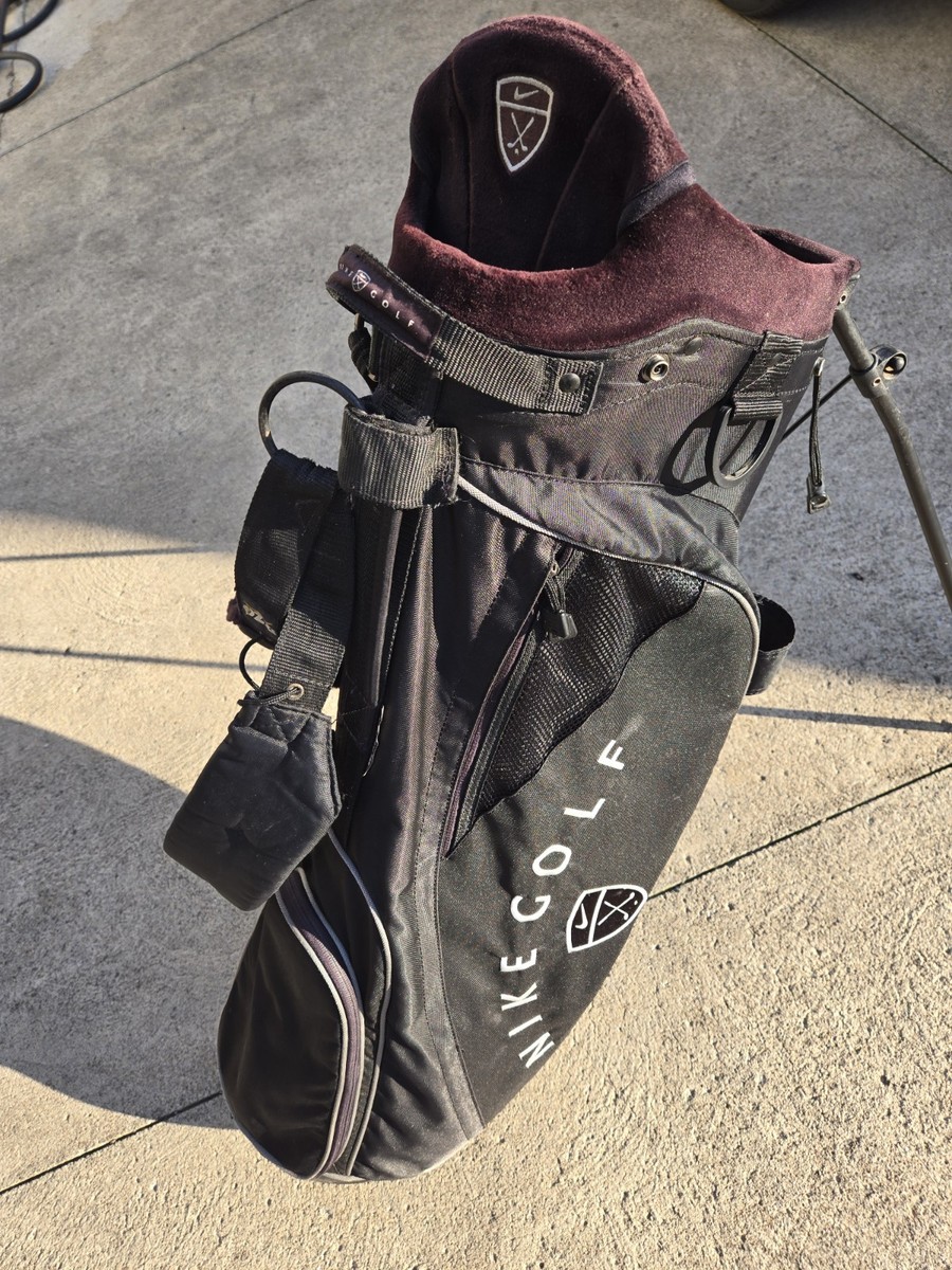Nike Golf Bag Stand Up Used Nice Condition Black | eBay