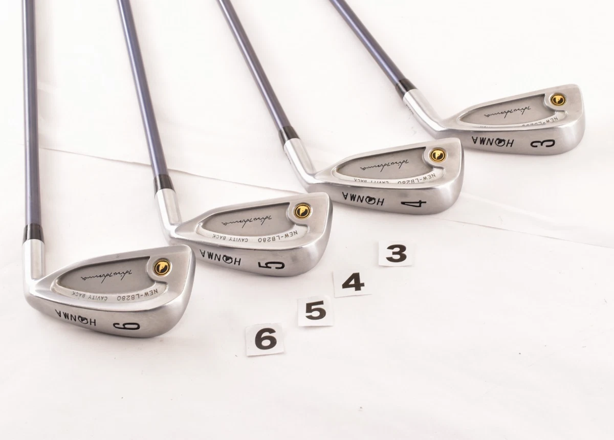 Honma New-LB280 3-4-5-6 4pcs RH 3star Shaft Regular Flex Golfschläger Eisen S...