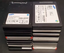 Lot of (80) Mixed Major Brand 120GB 128GB 2.5" SATA Solid State Drive SSD TESTED