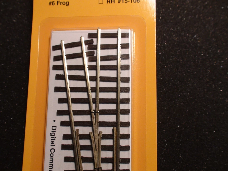 Micro- Engineering 15-105 HOn3 TURNOUT LH #6 frog Code 70 BIGDISCOUNTTRAINS - Image 2 of 4