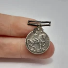 1914-1918 WW1 Miniature English Silver War Medal -  George V  - Military Army