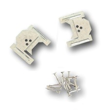 Ganci di fissaggio per perline in legno da 10 mm con chiodi (250 PZ)