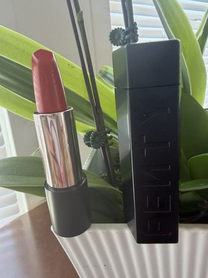 FENTY BEAUTY Lipstick Stick Pink Shade Satin Finish Black Tube w/ Outer Case