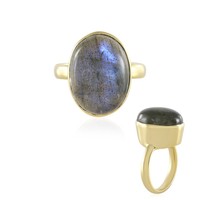 Cavill Ring Damen Labradorit 9,19Ct Sterlingsilber 925 Vergoldet Oval
