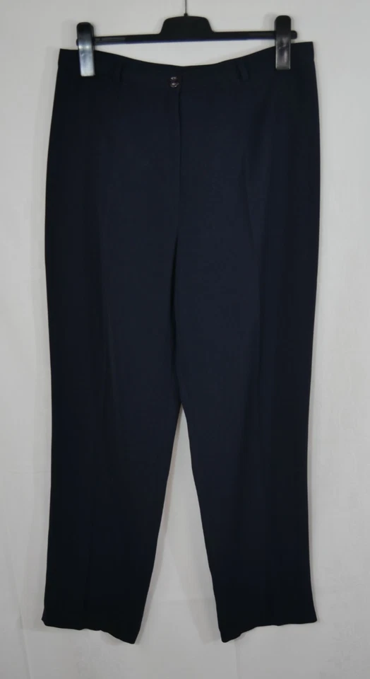 Damen MADE IN ITALY Elegante Hose Dunkel Blau Zeitlos Chic Größe DE 42/44 TOP! - Bild 3 von 4