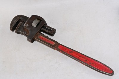 Vintage Heavy Duty Pipe Wrench No 18 Jaws Good Stilson