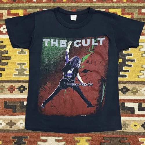 The Cult "Sonic Temple" Concert Tour T-Shirt Sz 1980s vintage concert t-shirt, vintage, size L, single stitch, B+ condition