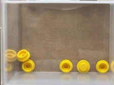 LEGO Parts - Yellow Plate, Round 1 x 1 - No 4073 - QTY 5