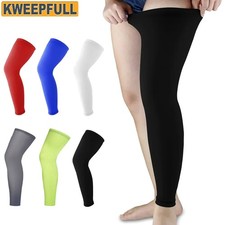 1PC Full Leg Compression Sleeve, Sport Long Knee Sleeve with Anti-slip Silicone
