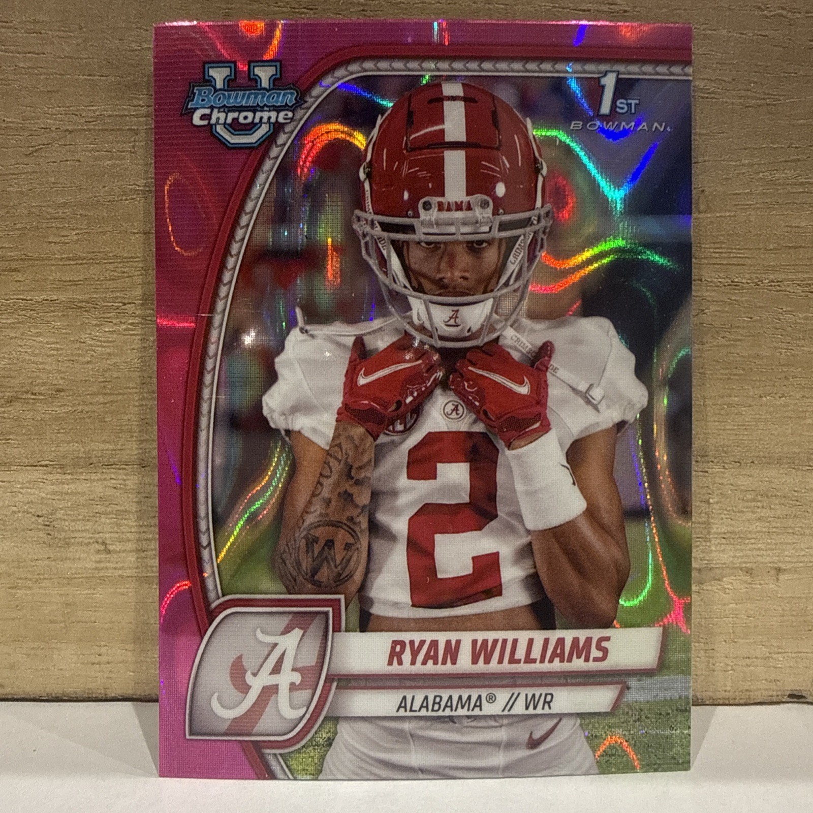 Ryan Williams 2024 Bowman University Chrome #53 Pink Lava Refractor