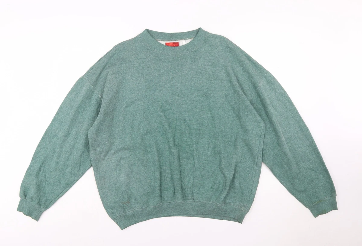 Sudadera Pullover Lee Cooper Para Hombre Talla L Verde Manga Larga Todas las Temporadas