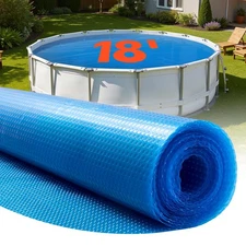 VEVOR Solar Pool Cover 18 ft Round Pool Heating Cover 16 Mil Pools Solar Blanket