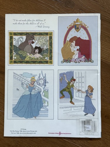 Disney Home Cross Stitch Leisure Arts Cross Stitch Book 6 Disney Designs - Picture 2 of 9