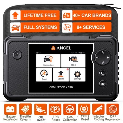 2026 ANCEL FX2000 PLUS OBD2 ALLE SYSTEME Diagnosegerät Auto Scanner TPMS Oil BMS