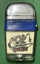 Vintage Scripto VU HOOKED FISHING Lighter VH Lighter