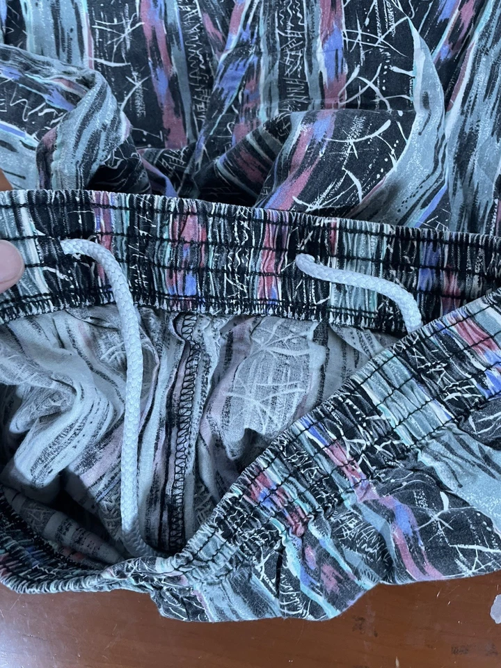 Pantalones de Colección Surf Rags Talla XL 1980’s Surf Wear Hammer Pantalones Hechos en EE. UU. Neón Foto 4 de 4