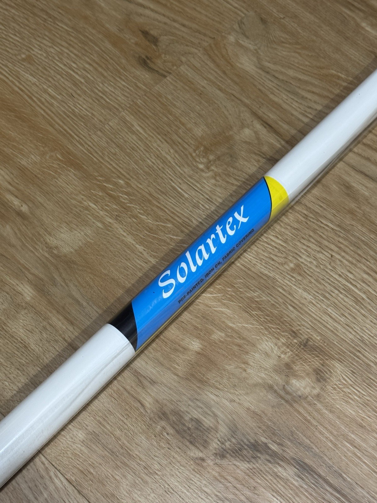 Solartex - Satin Prepainted Iron On Fabric Covering-NIP!-2 Meter White