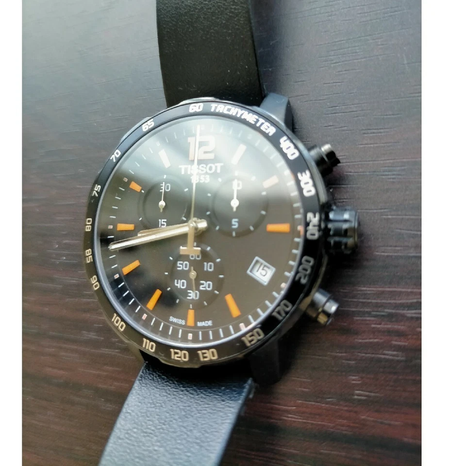 Reloj TISSOT Quickster T095417A cuarzo 42 mm esfera negra caja acero inoxidable Foto 4 de 4