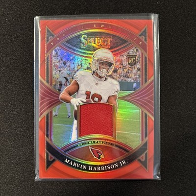 2024 Panini Select - Rookie Swatches Marvin Harrison Jr. #RS-MHJ Red Prizm (RC)