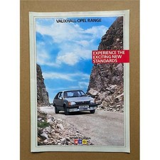 VAUXHALL-OPEL 1985 RANGE BROCHURE Colour booklet -nova/astra/cavalier/manta/carl