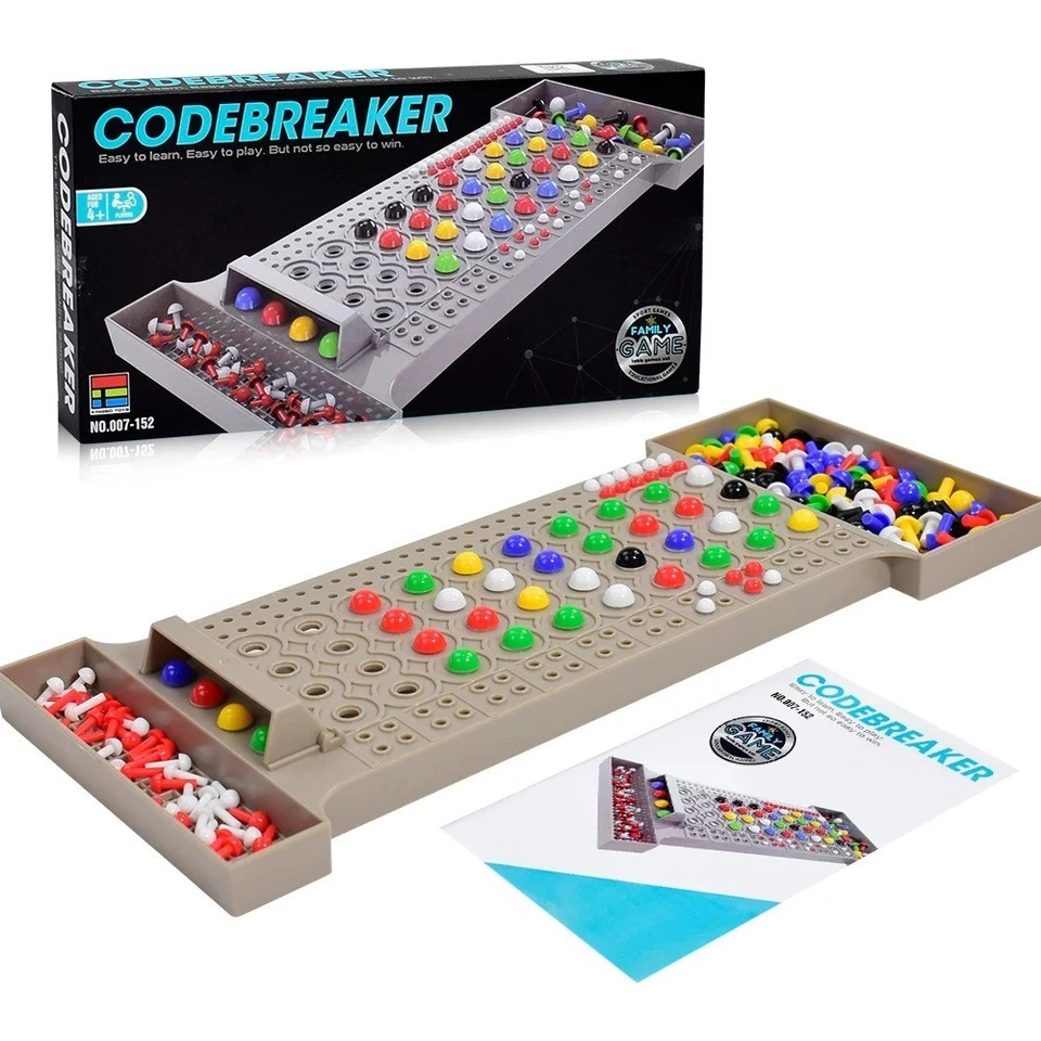 UK Mastermind Classic Code Cracking Board Game Strategy Family Brain Puzzle Toy - Image 3 of 4