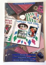 Creative Memories Volume III Scrapbook Page Design Layout Ideas 1997