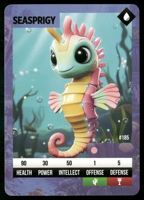 Tribes of Wondervale Seasprigy #185 TCG Series One Abyssal