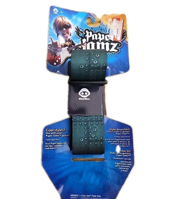 Music Star WOWWEE PAPER JAMZ GUITAR STRAP Replacement Collectible 2009