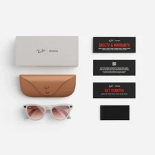 Ray-Ban Meta Skyler AI Smart Glasses Gray/Gradient Cinnamon Pink /Case/Free S/H 