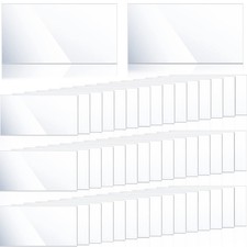 500 Pcs Clear Plastic Tags for Protecting Shelf Label, Price Tag Sign and Tic...