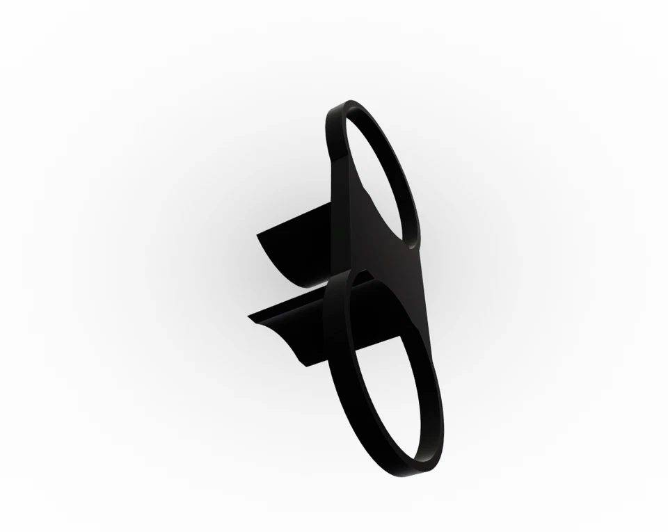 Inserto portavasos Lexus ES300 / ES330 (2002-2006) - PETG negro fuerte Foto 4 de 4