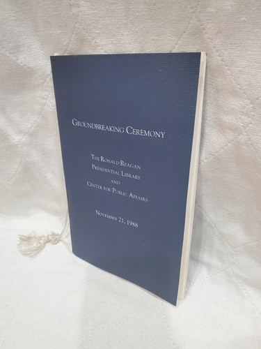 Ronald Reagan Presidential Library Groundbreaking Ceremony Program Guide 1988 - Picture 3 of 10