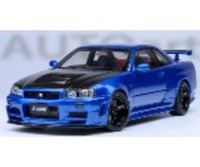 Solido Nissan Skyline GT-R (R34) Blau 1:43 Blau Diecast Modellauto 421438283