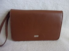 VINTAGE LEATHER TAN CLUTCH PURSE