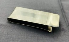 Vtg. TIFFANY  CO. 925 Sterling Silver Money Clip 22 Grams Not Engraved